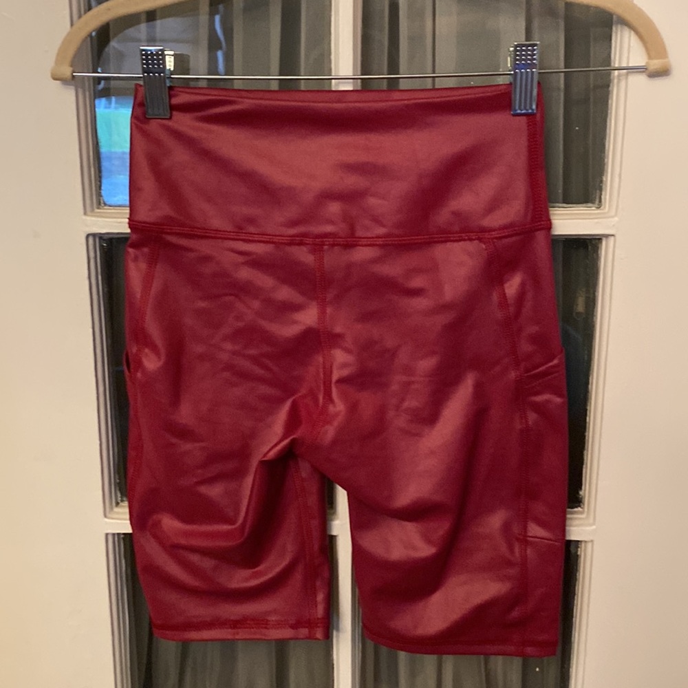 Nwot Savvi Small Ruby Red Code Shorts - image 4